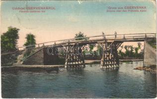 Cservenka, Crvenka; Ferenc csatornai híd. W.L. Bp. 2346. Pleesz György kiadása / bridge