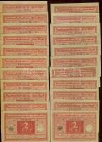 Német Birodalom / Weimari Köztársaság 1920. 2M (70x) benne egymásutáni sorszámokkal T:I