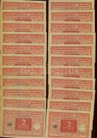 Német Birodalom / Weimari Köztársaság 1920. 2M (70x) benne egymásutáni sorszámokkal T:I