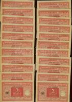 Német Birodalom / Weimari Köztársaság 1920. 2M (70x) benne egymásutáni sorszámokkal T:I