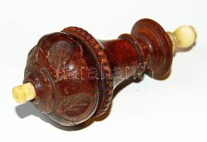 cca 1900 faragott fa villanykapcsoló