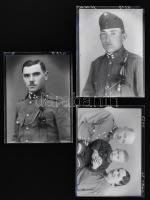 cca 1943-1949 között készült felvételek katonákról, Mosonyi Antalné (?-?) fényképész kiskunfélegyház...