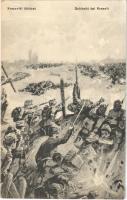 Kraszniki csata / Schlacht bei Krasnik / WWI Austro-Hungarian K.u.K. military art postcard, battle of Krasník (Poland) s: Geiger Richárd (EK)