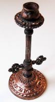 Bronz gyertyatartó 22 cm magas