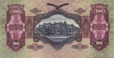 1930. "*"-os 100P (2x) egymásutáni sorszámokkal, papírránccal T:I