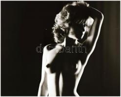 cca 1987 Ellenfényben hangsúlyozott csábító formák, Menesdorfer Lajos (1941-2005) budapesti fotóművé...