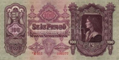 1930. "*"-os 100P (2x) egymásutáni sorszámokkal T:I