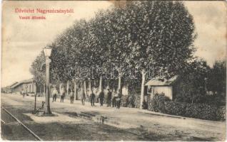 1913 Szécsény, Nagyszécsény (Nógrád); vasútállomás