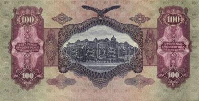 1930. "*"-os 100P (2x) kis ugrású sorszámokkal, két kisebb papírránccal T:I