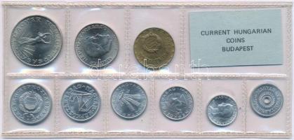 1977. 2f-10Ft (9xklf) érmés forgalmi sor fóliatokban T:1 Adamo FO10