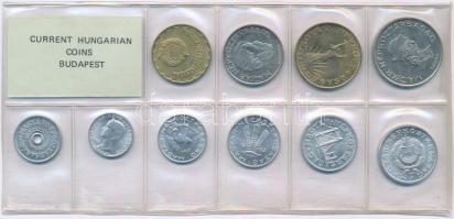 1983. 2f-20Ft (10xklf) érmés forgalmi sor fóliatokban T:1 Adamo FO16