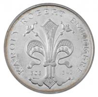 1992. 500Ft Ag "Károly Róbert" dísztokban, tanúsítvánnyal T:1- (PP) ujjlenyomatos, patina ...