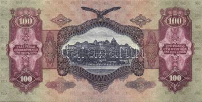 1930. "*"-os 100P (2x) egymásutáni sorszámokkal, kis papírránccal T:I