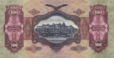 1930. "*"-os 100P (2x) egymásutáni sorszámokkal, kis papírránccal T:I