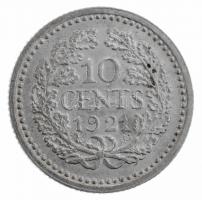 Hollandia 1921. 10c Ag I. Vilma T:2 Netherlands 1921. 10 Cents Ag Wilhelmina I C:XF Krause KM#145