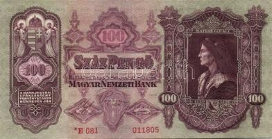 1930. "*"-os 100P (2x) egymásutáni sorszámokkal T:I