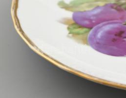 2 db Altwasser porcelán tányér, német,matrica, mázrepedt, kopott, jelzett d: 17 cm