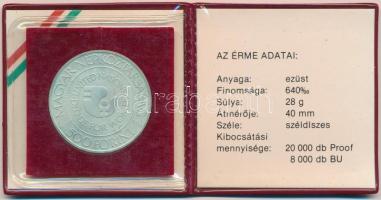 1984. 500Ft Ag "Nők évtizede" eredeti tokban, tanúsítvánnyal T:BU belso tokon kis törés Ad...