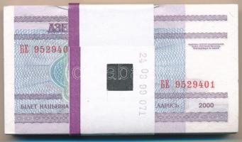 Fehéroroszország 2000. 10R (100x) kötegelővel, sorszámkövetők T:I,I-
Belarus 2000. 10 Rouble (100x)...