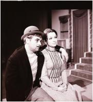 cca 1966 Moór Marianna (1943) és Latinovits Zoltán (1931-1976) színészekről készült portrék és közös...