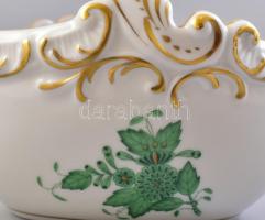 Herendi Waldstein mintás kosár. Kézzel festett, jelzett, hibátlan. 12x9 cm