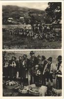 Kőrösmező, Yasinia, Yasinya, Jaszinya, Jassinja, Jasina; Huculské procesi, Sveceni pasek / Hucul körmenet, folklór / Hutsul procession, folklore