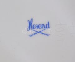 Herendi csipkebogyó mintás illatmécses tartó. Kézzel festett, jelzett, hibátlan. 12x13 cm