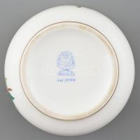 Herendi Eton mintás cukordoboz, rózsás díszítéssel. Kézzel festett, jelzett, jelzett, hibátlan. d: 1...