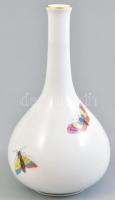 Herendi Rotschild mintás váza. Kézzel festett, jelzett, jelzett, hibátlan d: 12 cm