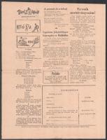 cca 1947 Pajtás. Május hó. Különlenyomat, mutatványszám, hajtott, 2 sztl. lev