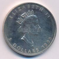 Kanada 1998. 1$ Ag II. Erzsébet (1oz/0.999) T:2 Canada 1998. 1 Dollars Ag Elisabeth II (1oz/0.999) C:XF Krause KM# 187