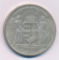 1930. 5P Ag "Horthy jobbra" T:2-,3 Adamo P8