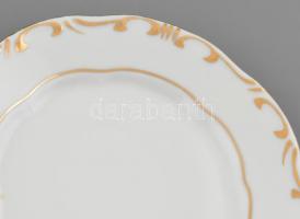 11 db Zsolnay süteményes tányér- Kézzel festett, jelzett, hibátlan