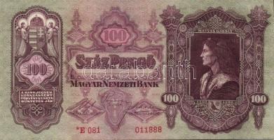1930. "*"-os 100P (2x) festékfolttal, egymásutáni sorszámokkal T:I