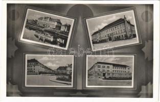 1941 Ungvár, Uzshorod, Uzhhorod, Uzhorod; város részletek. Harsányi Mihály kiadása / multi-view postcard