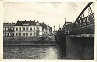 1933 Ungvár, Uzshorod, Uzhhorod, Uzhorod; Most / híd, bank. Brody & Gottlieb kiadása / bridge, bank (r)
