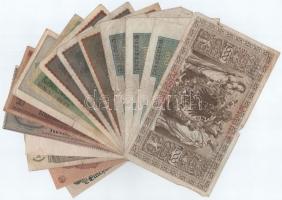 Német Birodalom / Német Harmadik Birodalom 16db-os vegyes bankjegy tétel T:III,III-