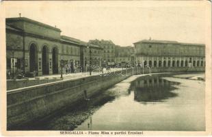 Senigallia, Fiume Misa e portici Ercolani / riverside, arcades (EK)