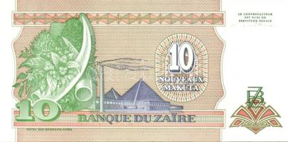 Kongó-Zaire 1985-1995. 10 klf bankjegy T:I