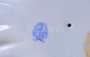 Herendi enyelgő pár, kézzel festett, jelzett, hibátlan. Ritka! 16x17,5 cm