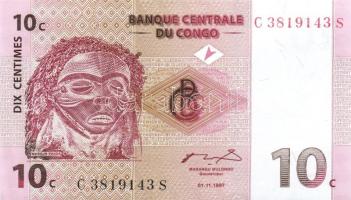 Kongó 1997-2003. 7 klf bankjegy T:I