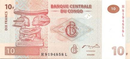 Kongó 1997-2003. 7 klf bankjegy T:I