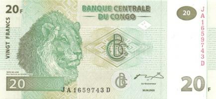 Kongó 1997-2003. 7 klf bankjegy T:I