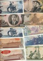Észak-Korea 1978-1998. 14 klf bankjegy T:I