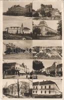 1930 Léva, Levice; vár, laktanya, zárda, tanítóképző, gimnázium / castle, military barracks, nunnery, grammar school