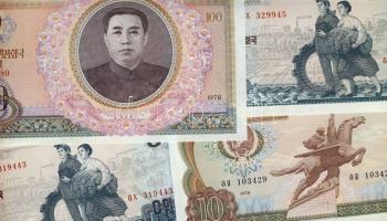 Észak-Korea 1978-1998. 14 klf bankjegy T:I