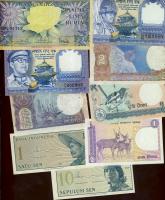 Burma, Myanmar, Srí Lanka, Bhutan, Malaysia, Bangladesh, Nepal, India, Indonézia 56 klf modern bankj...