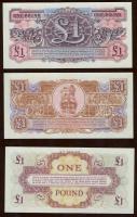 Nagy-Britannia 1950-es, 60-as, 70-es évek katonai bankjegyek 6 klf T:I