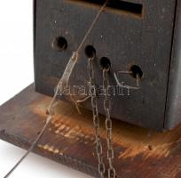 Antik Schwarzwaldi paraszt falióra, két súllyal. Felújítandó. Kopott