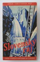 cca 1959 Slovesky raj (Szlovák paradicsom) térképe, 1:75.000, 73x77 cm
